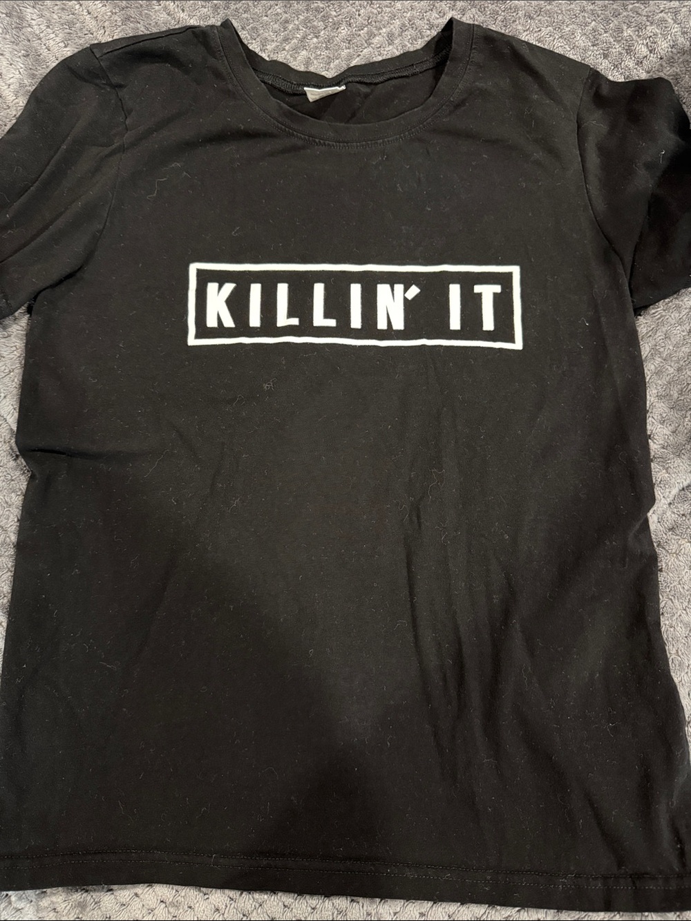 Kids' Black "KILLIN' IT" Graphic Tee